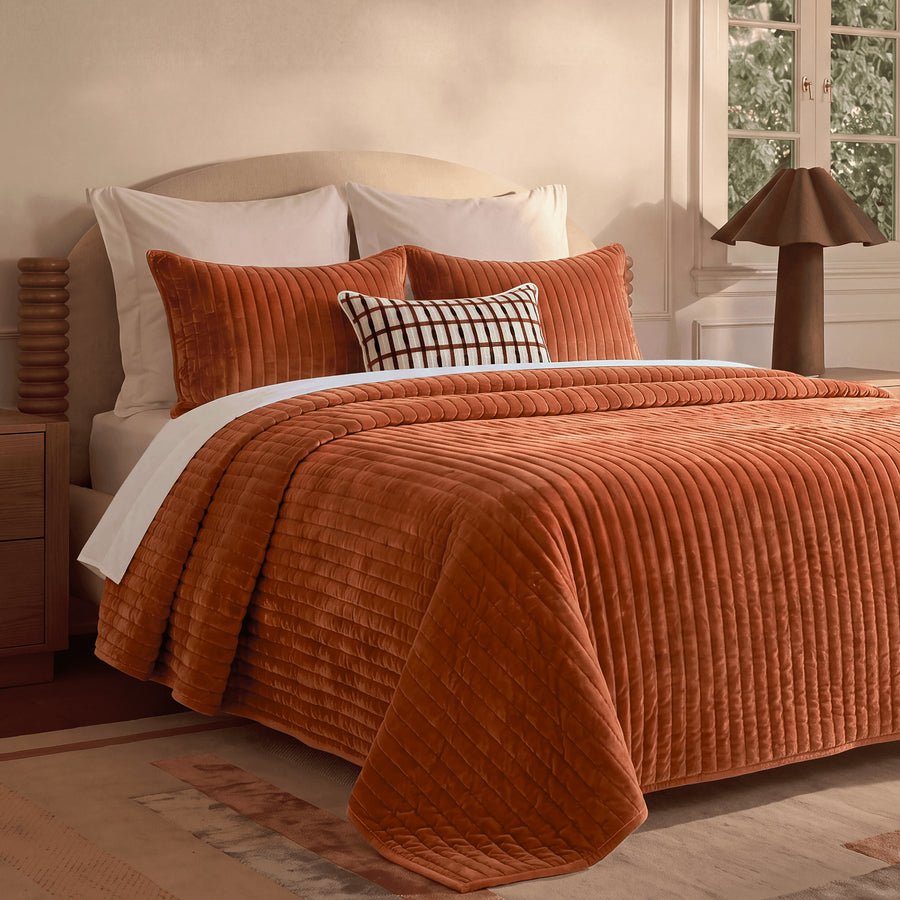 Velvet Quilt Rust