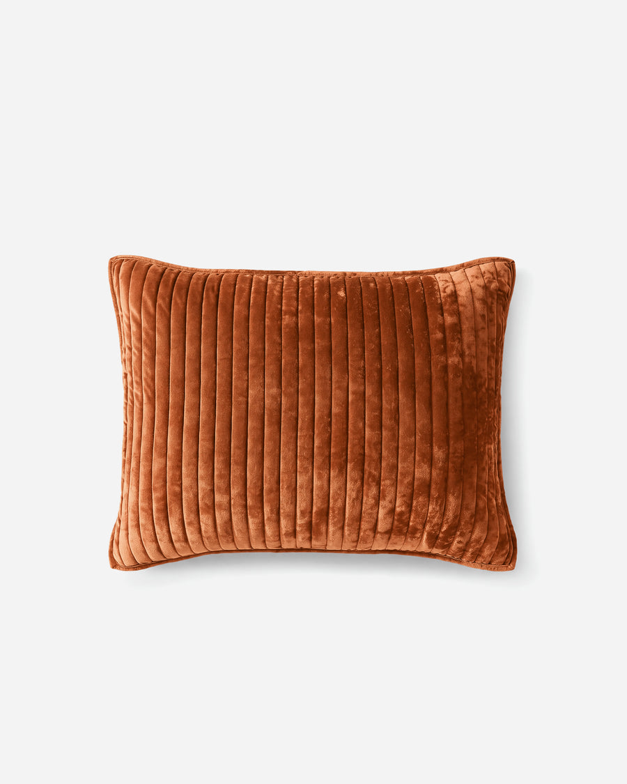 Velvet Sham Set Rust