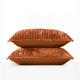 Velvet Sham Set Rust