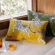 Sunday Citizen Velvet Watercolor Zebra Small Lumbar Pillow  Cardamon Seed Gold