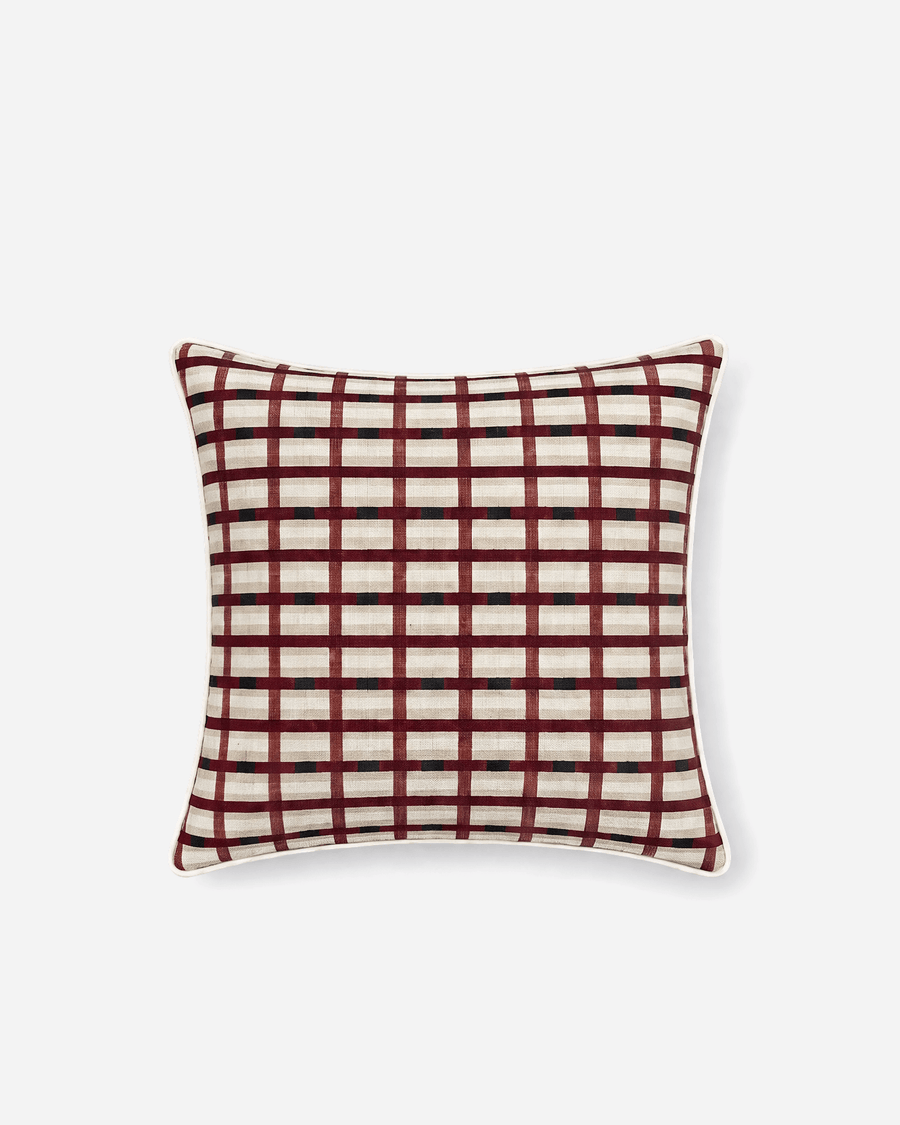 Image of Woven Grid Large Throw Pillow