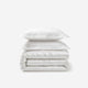 Sunday Citizen Luce Cotton Sateen Duvet Cover Bundle in White