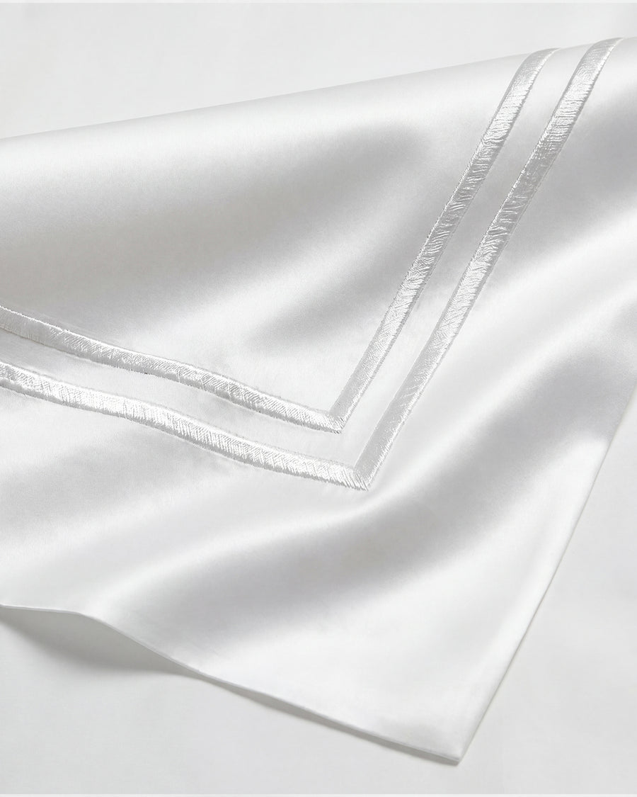 Sunday Citizen Luce Cotton Sateen Duvet Cover in White