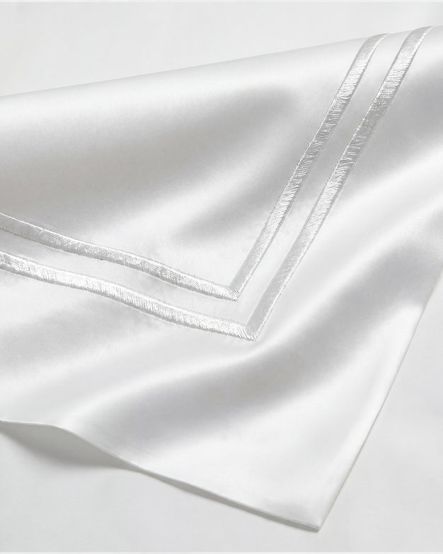 Sunday Citizen Luce Cotton Sateen Duvet Cover in White