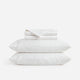 Sunday Citizen Luce Cotton Sateen Sheet Set in  White