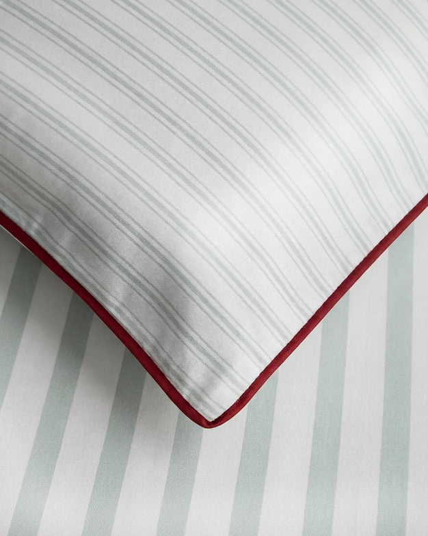 Sunday Citizen Mare Silky Lyocell Duvet Cover in Misty Blue - White
