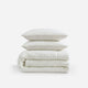 Snug Waffle Comforter Bundle Off White