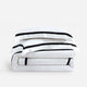 Frame Premium Bamboo Duvet Bundle White - Black