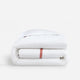 Frame Premium Bamboo Duvet Bundle White - Clay