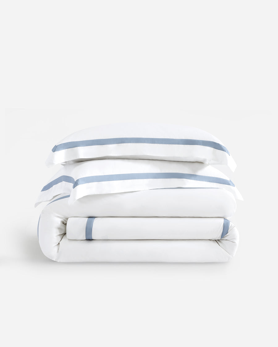 Frame Premium Bamboo Bed Toppers Bundle White - Denim