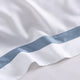 Frame Premium Bamboo Duvet Bundle White - Denim