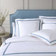 Frame Premium Bamboo Duvet Bundle White - Denim