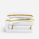 Frame Premium Bamboo Duvet Bundle White - Gold