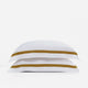 Frame Premium Bamboo Duvet Bundle White -  Gold