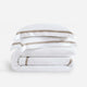 Frame Premium Bamboo Duvet Bundle White - Taupe