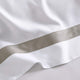Frame Premium Bamboo Duvet Bundle White -Taupe