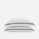 Frame Premium Bamboo Duvet Bundle White - Taupe