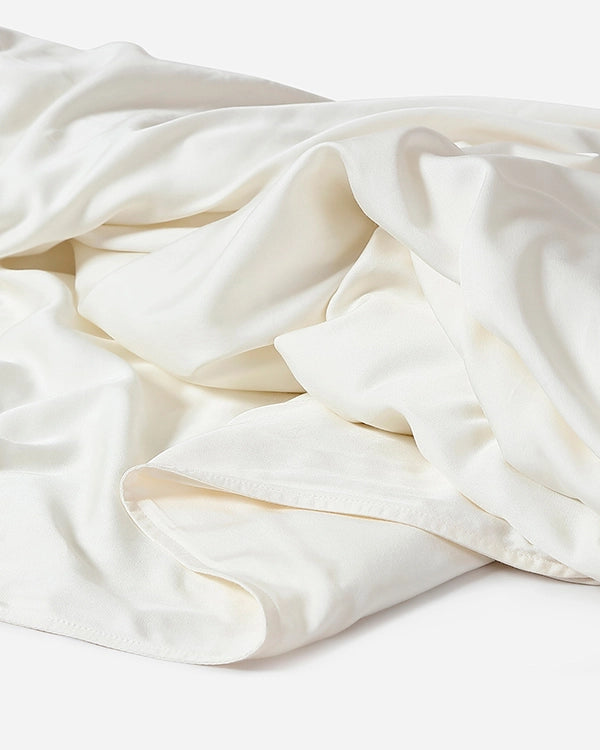 Bamboo Crystal Weighted Blanket Off White