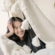 Braided Pom Pom Throw