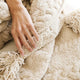 Braided Pom Pom Throw Sahara Tan