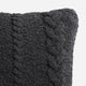 Braided Throw Pillow Black