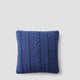 Braided Throw Pillow Navy