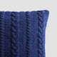 Braided Throw Pillow Navy