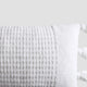 Braided Pom Pom Lumbar Pillow Off White