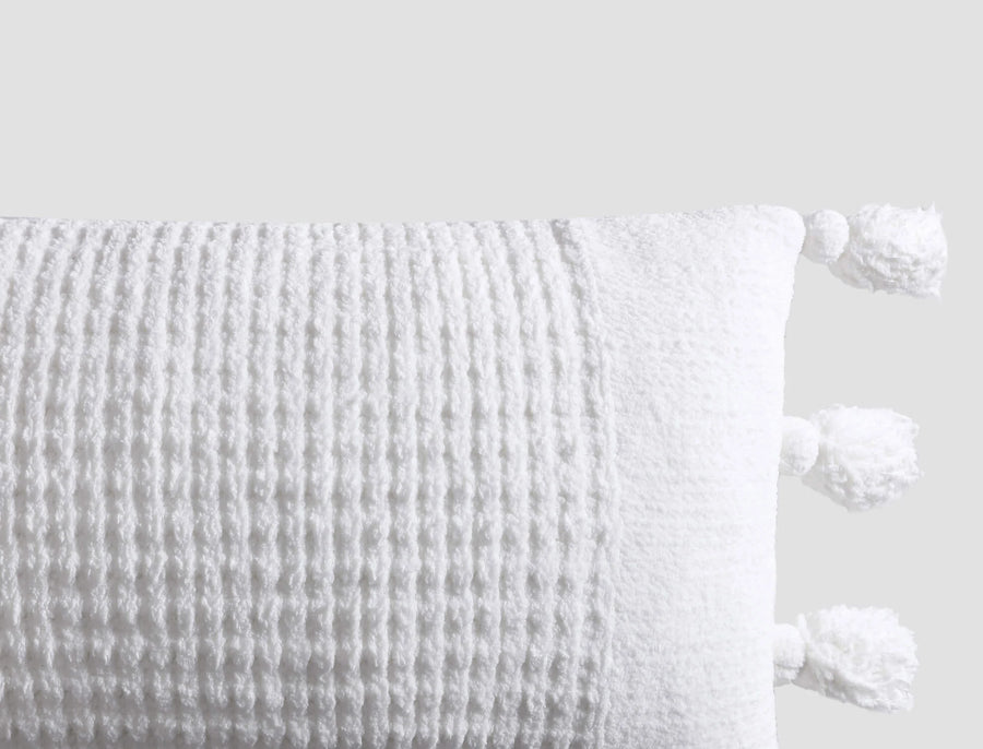 Secondary image of Braided Pom Pom Lumbar Pillow
