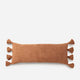 Braided Pom Pom Lumbar Pillow Sienna
