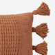 Braided Pom Pom Lumbar Pillow Sienna