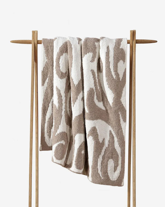 Casablanca Throw Taupe - Off White