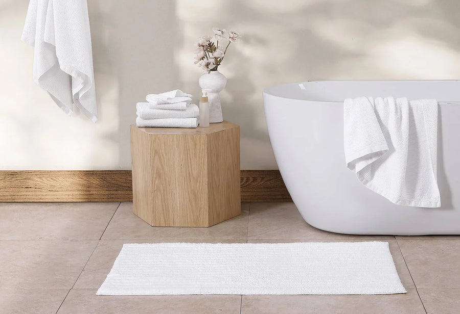 Cascais Towel Set - 6pc Clear White