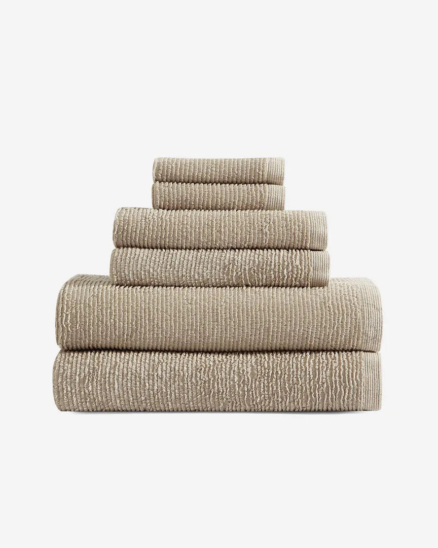 Cascais Towel Set - 6pc Linen