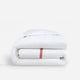 Frame Premium Bamboo Duvet Cover White - Clay