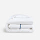 Frame Premium Bamboo Duvet Cover White - Denim