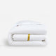 Frame Premium Bamboo Duvet Cover White - Gold