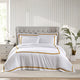 Frame Premium Bamboo Duvet Cover White - Gold