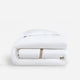 Frame Premium Bamboo Duvet Cover White - Taupe
