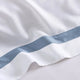 Frame Premium Bamboo Pillowcase Set White - Denim