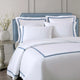 Frame Premium Bamboo Pillowcase Set White - Denim