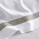 Frame Premium Bamboo Pillowcase Set White - Taupe