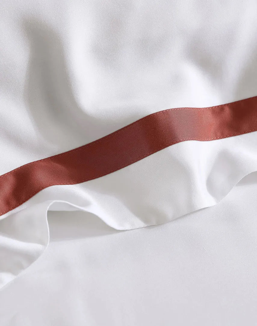 Frame Premium Bamboo Sham Set White - Clay