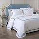 Frame Premium Bamboo Sham Set White - Denim