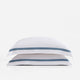 Frame Premium Bamboo Sham Set White - Denim