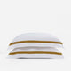 Frame Premium Bamboo Sham Set White - Gold