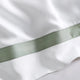 Frame Premium Bamboo Sham Set White - Sage