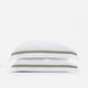 Frame Premium Bamboo Sham Set White - Sage
