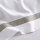 Frame Premium Bamboo Sham Set White - Taupe