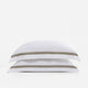 Frame Premium Bamboo Sham Set White - Taupe